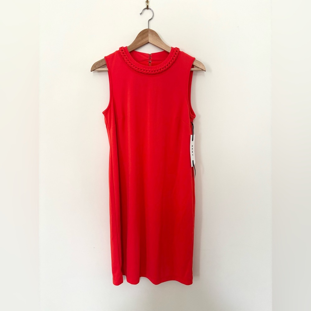 NWT DKNY Braided Neck Dress